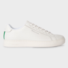 PS BY PAUL SMITH WHITE LEATHER 'REX' TRAINERS