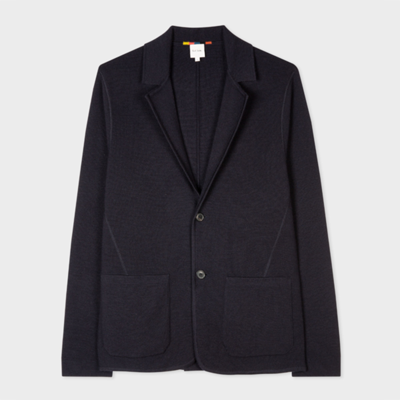 Paul Smith Gents Sb Knitted Jacket In Blues