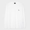 Ps By Paul Smith Ps Paul Smith Mens Reg Fit Ls Tshirt Zebra In White