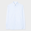 Paul Smith Tailored-fit Sky Blue Cotton 'artist Stripe' Cuff Shirt In Blues