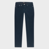 Ps By Paul Smith Tapered-fit Garment Dyed Navy Jeans Blue In Blues
