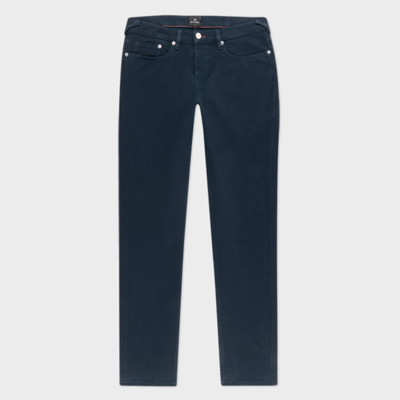 Ps By Paul Smith Tapered-fit Garment Dyed Navy Jeans Blue In Blues