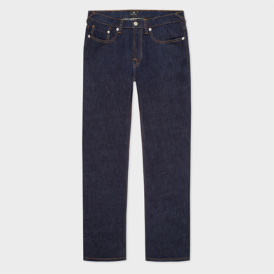 PS BY PAUL SMITH TAPERED-FIT INDIGO-RINSE 'CROSSHATCH STRETCH' JEANS BLUE