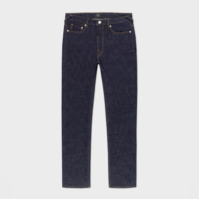 PS BY PAUL SMITH SLIM-FIT INDIGO-RINSE 'CROSSHATCH STRETCH' JEANS BLUE