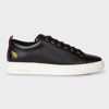 Paul Smith Zebra-patch Lace-up Trainers In Black