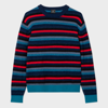 Ps By Paul Smith Ps Paul Smith Jersey With Stripe Pattern In Blue