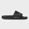 PAUL SMITH BLACK 'NYRO' ZEBRA SLIDERS