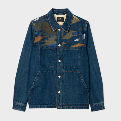 Ps By Paul Smith Ps Paul Smith Mens Jacket In Dark Wash Denim