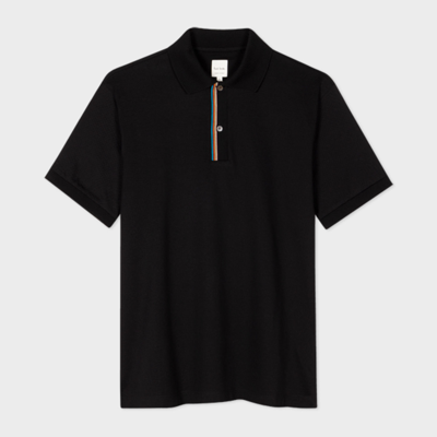 Paul Smith Mens Polo Shirt In Black