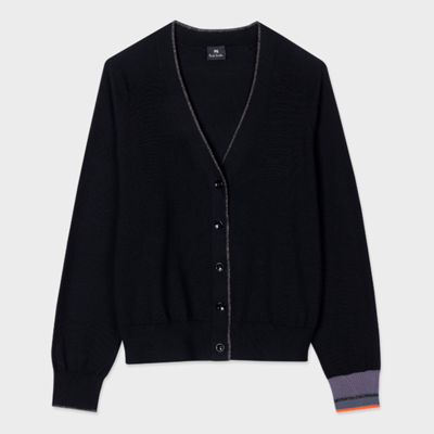 Paul Smith Womens Knitted Cardigan Button Thru In Black