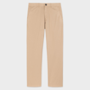 Ps By Paul Smith Mens Light Beige Brand-patch Straight-leg Mid-rise Stretch-cotton Trousers In Browns
