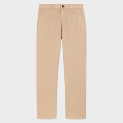 Ps By Paul Smith Ps Paul Smith Mens Tapered Fit Stitched Chino In Browns