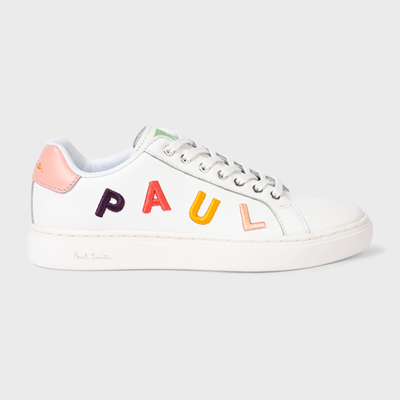 Paul Smith White Leather Lapin Logo Trainers W1s-lap76-llea.01