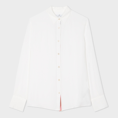 Ps By Paul Smith Ps Paul Smith Womens Spray Swirl Placket Shirt In Cream