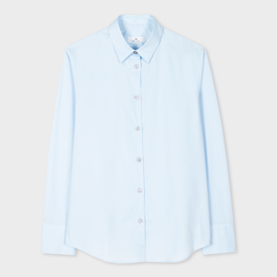 Ps By Paul Smith Ps Paul Smith Womens Spray Swirl Cuff Shirt In Blue