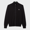 Ps By Paul Smith Mens Cardigan Zip Thru Zeb Bad In Black