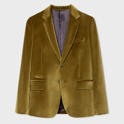 Paul Smith Mens 2 Button Jacket In Greens
