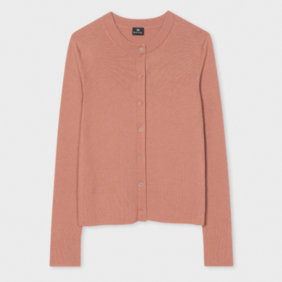 Paul Smith Womens Knitted Cardigan Button Thru In Pinks