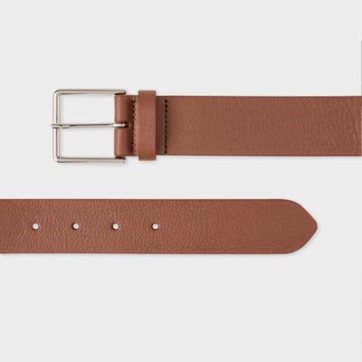 Paul Smith Men Belt In Stripe In Browns