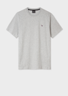 Paul Smith Grey Zebra Logo T Shirt In Greys