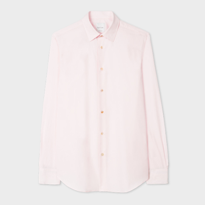 Paul Smith Tailored-fit Pink Cotton 'artist Stripe' Cuff Shirt