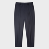 PAUL SMITH A SUIT TO TRAVEL IN - WOMEN'S NAVY TAPERED-FIT WOOL TROUSERS BLUE