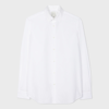 Paul Smith Tailored-fit White Cotton 'artist Stripe' Cuff Shirt In White