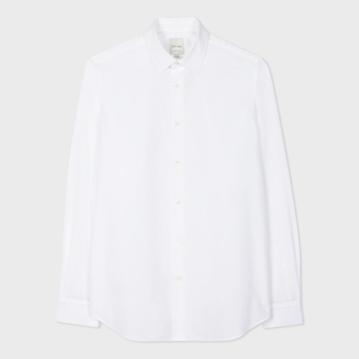 Paul Smith Tailored-fit White Cotton 'artist Stripe' Cuff Shirt