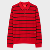 Paul Smith Mens Ls Polo Commission In Reds