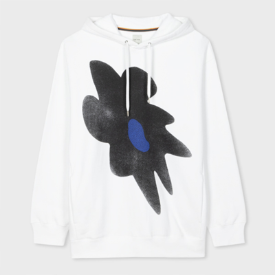 Paul Smith White Print Hoodie