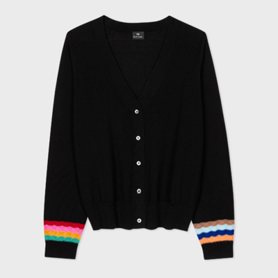 Paul Smith Womens Knitted Cardigan Button Thru In Black