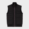 PS BY PAUL SMITH BLACK MIXED MEDIA WADDED GILET