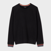 Paul Smith Women Top Swirl Strp Rib In Black