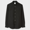 Paul Smith Tailored-fit Black Cotton 'artist Stripe' Cuff Shirt In Blacks