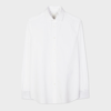 Paul Smith Tailored-fit White Shirt With 'signature Stripe' Double Cuff In White