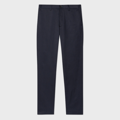 Ps By Paul Smith Mens Mid Fit Stitched Chino In Blues