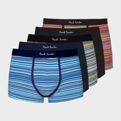 Paul Smith Men Trunk 5 Pack Signatur In Signature Stripe