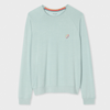 PAUL SMITH WOMEN'S PALE BLUE 'SWIRL' HEART SWEATSHIRT