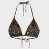 Paul Smith Swirl-print Bikini Top In Black