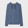 PAUL SMITH WASHED BLUE MODAL-BLEND LOUNGE HOODIE