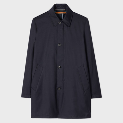 Paul Smith Mens Regular Fit Coat With Gilet In Navy