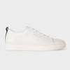 PS BY PAUL SMITH WHITE LEATHER 'LEE' TRAINERS