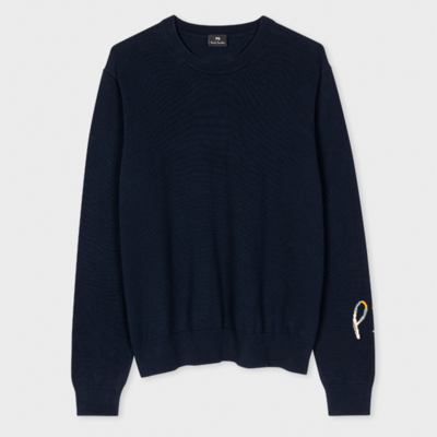 Paul Smith Womens Knitted Jumper Crew Neck In Navy