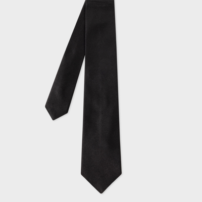 Paul Smith Men Tie Plain Silk In Blacks