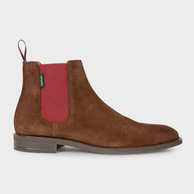 Ps By Paul Smith Cedric Suede Boots In Browns