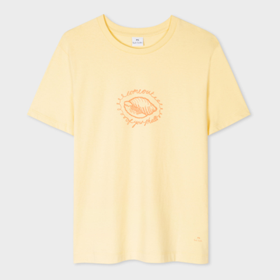 Paul Smith Yellow Shell Print T Shirt