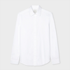 Paul Smith Slim-fit White Cotton Twill Easy Care Shirt In Whites