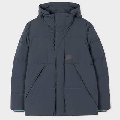 Paul Smith Down-filled Puffer Jacket In Navy
