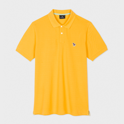 Ps By Paul Smith Ps Paul Smith Mens Reg Fit Ss Polo Shirt Zebra In Yellow
