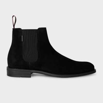 Paul Smith Black Suede 'cedric' Boots In Blacks
